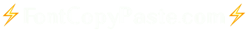 Fonts Copy and Paste